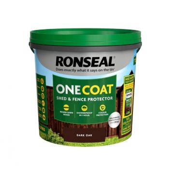 Ronseal One Coat Shed & Fence Protector Dark Oak 5l