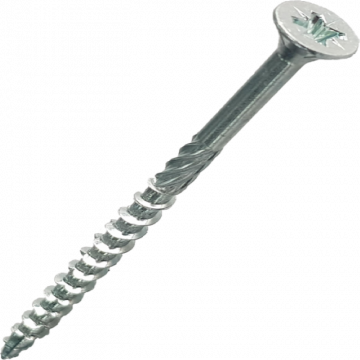 Essve Pozi Woodscrew 5.0 x 80mm Csk Pt Ezinc plated 350-Tub