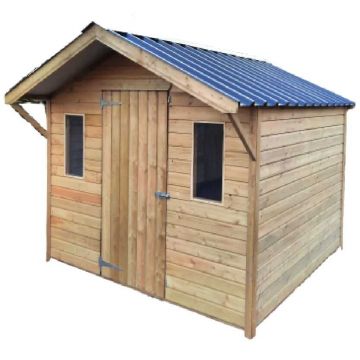 MCD Eco Cabin Wooden Garden Shed - 6ft x 8ft (Includes Installation)