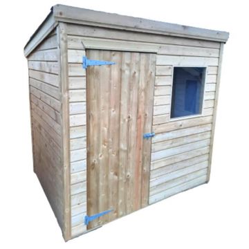 MCD Eco Pent Wooden Garden Shed - 6ft x 6ft (Includes Installation)