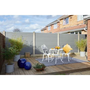 Eurocell Eco Composite Fencing - Graphite - 1.83m x 300mm 