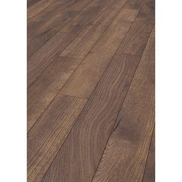 Exquisit Wide Plus Pettersson Dark Oak Laminate Flooring AC4 - 8mm x 244mm x 1380mm - Pack covers 2.694m2 