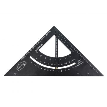 Prestige Adj.Quick Roofing Square 300mm (12") Black Aluminium