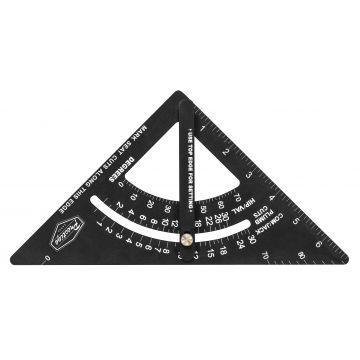 Prestige Adj.Quick Roofing Square 180mm ( 7") Black Aluminium