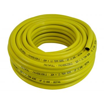 Builders Hose H/D Reinforced PVC 30m x 1/2" Faithfull