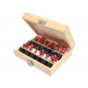 TC Router Bit Set 12/Case 1/2" Shank Faithfull