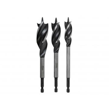 Tri-Point Speed Auger Bit 3/Set (16-20-25mm) Faithfull