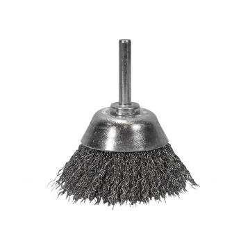 Faithfull Wire Cup Brush 75 x 6mm Shower Kit 0.30mm