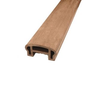 Composite Deck Curved Handrail Fired Earth 1.8m (Incl Handrail Spacer) 100 x 50 x 1800mm
