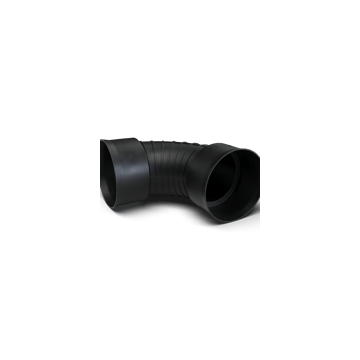 Twinwall Bend 110mm x 90 Degree Black