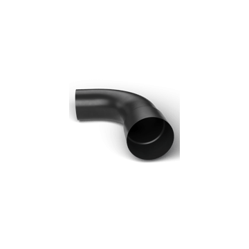 160mm x 90 Degree Black Ducting Bend