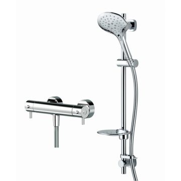 Grasmere Cooltouch Bar Shower comes with Easy Fit 3 Function Kit