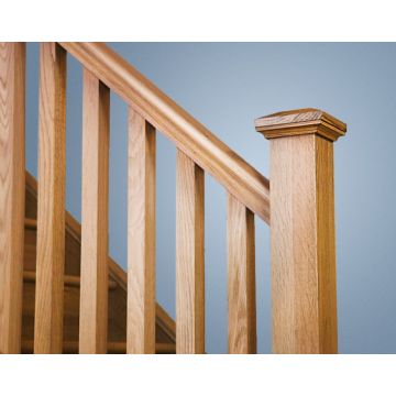 Pa02s White Oak Plain Square Spindle 1100mm x 41mm x 41mm