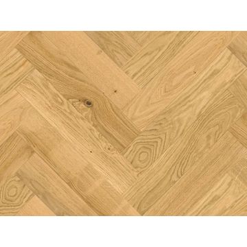 Herringbone UV Matt Lacquered Langley Oak Engineered Flooring- 90mm x 18mm x 450mm - Pack covers 0.405m2 