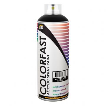 ARC Multi Purpose Spray Paint 400ml Black Matt