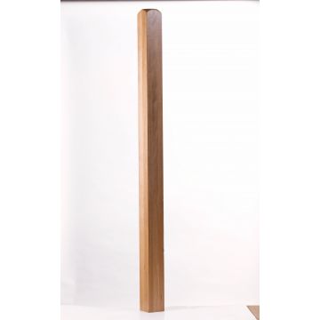 Nb15 White Oak Newel Base Bored 50mm 1500mm x 91mm x 91mm