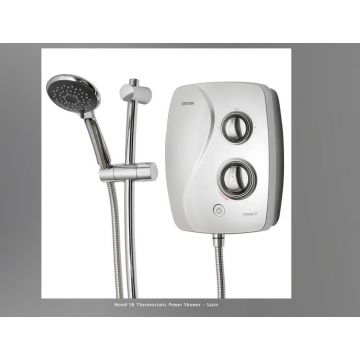Novel SR Satin Chrome Thermostatic Power Shower