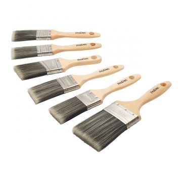 6pc Prodec Trojan Brush Set Inc Free Woodworker Brush