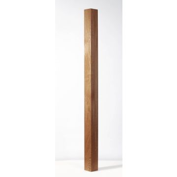 White Oak Plain Stair Newel Post - 1.5m x 91mm x 91mm