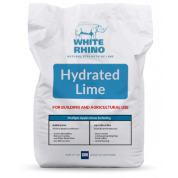Hydrated Lime (Is. 9 '76) White Rhino 25kg Bag