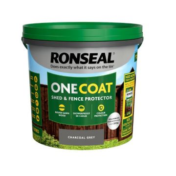 Ronseal One Coat Shed & Fence Protector Charcoal Grey 5l