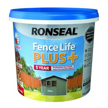 Ronseal Fencelife Plus Paint - Slate 5L