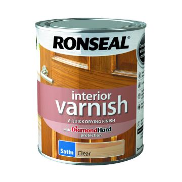 Ron Int Varnish Sat Clear 750ml