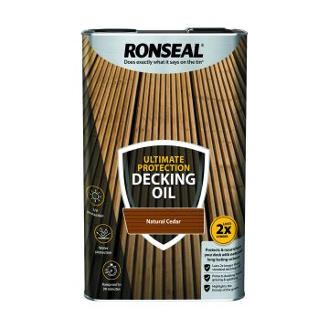 Ronseal Ultimate Decking Oil 5l Natural Cedar