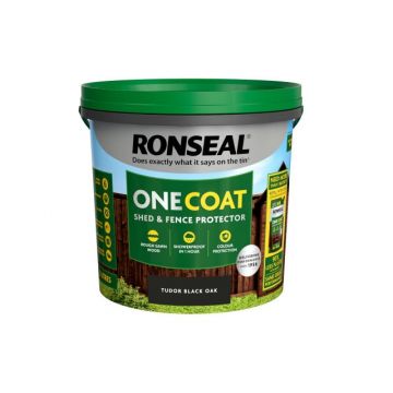 Ronseal One Coat Shed & Fence Protector Tudor Black Oak 5l