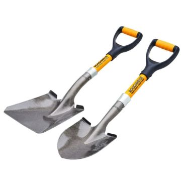 Roughneck Bulk & Round Micro Shovel Twin Pack