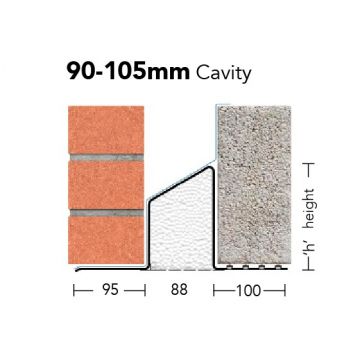 Keystone Insulated Lintel 1650mm S/K-90 (Dbl Cavity)