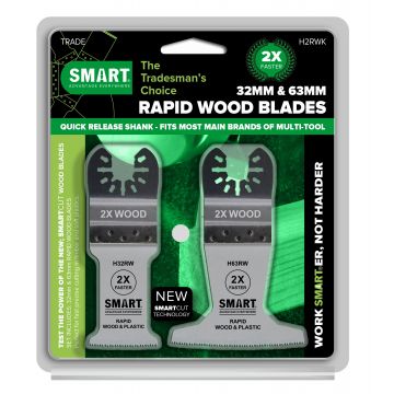 Smart Rapid Wood Blades - 2pce Set