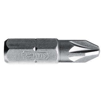 Stanley 1/4" Hex 2pt PZ2 Pozi Insert Bit 168949