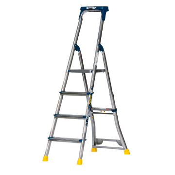 Werner Adjustastep Alu Stepladder 4tread Pro Alu Platform Stepladder 4tread