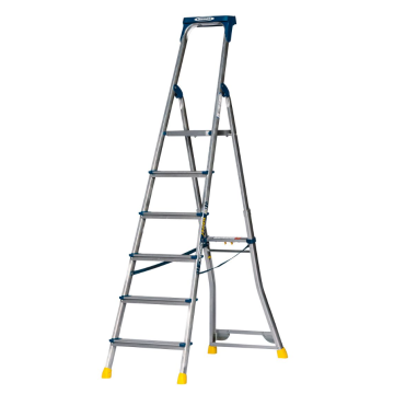 Werner Adjustastep Alu Stepladder 6tread Pro Alu Platform Stepladder 6tread