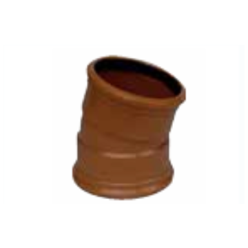 Sewer 160mm x 15 degree Short Radius Bend Double Socket