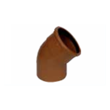 Sewer 225mm x 45 Degree Short Radius Bend Single Socket
