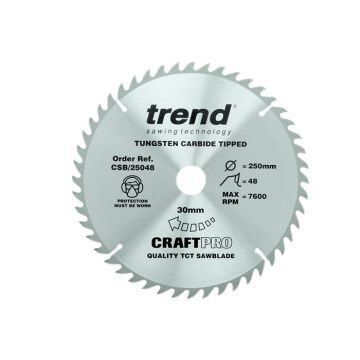 Trend Csb/25048 Craft Saw Blade 250mm x 48