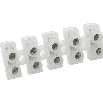 Clear 5a 6 Way Connector Strip Polishedyethylene