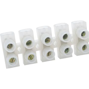 Ts60/6/1 60a 6 Way Connector Strip Polyethylene