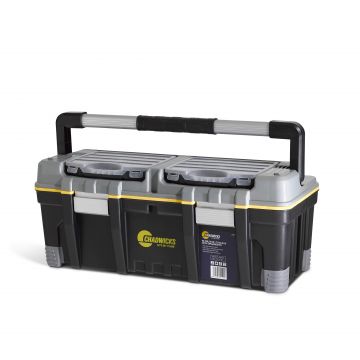 Chadwicks Full Handle Toolbox With 2 Piece Organizer - 26 Inches