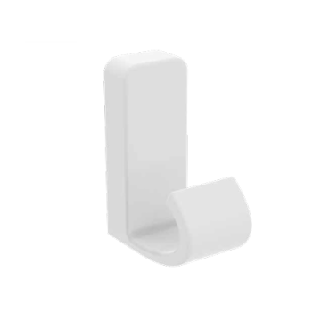 Plastic Towel/Coat Hook White
