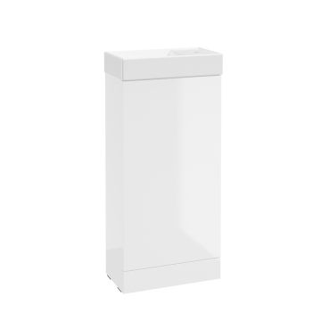 Strata Cloakroom Vanity Gloss White & Basin Free Standing