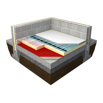 Polyiso Under Floor Insulation 2400 x 1200 x 125mm