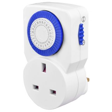 Masterplug 24 Hour Mechanical Timer