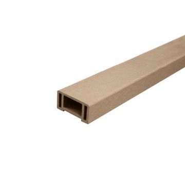 Composite Deck Bottom Hand Rail Fired Earth 1.8m (Incl Baserail Spacer) 90 x 45 x 1800mm