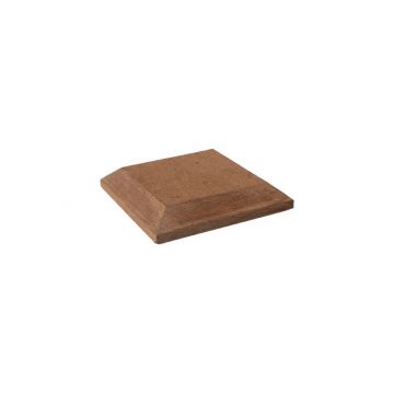 Composite Decking Post Cap Square Fired Earth 130 x 130mm