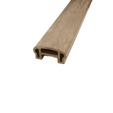 Composite Deck Curved Handrail Anthrazit 1.8m (Incl Handrail Spacer) 100 x 50 x 1800mm