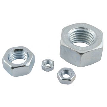 Hex Full Nut Zinc Plated M10 10mm