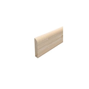 4.2m 115 x 19 Single Nosed White Deal Skirting